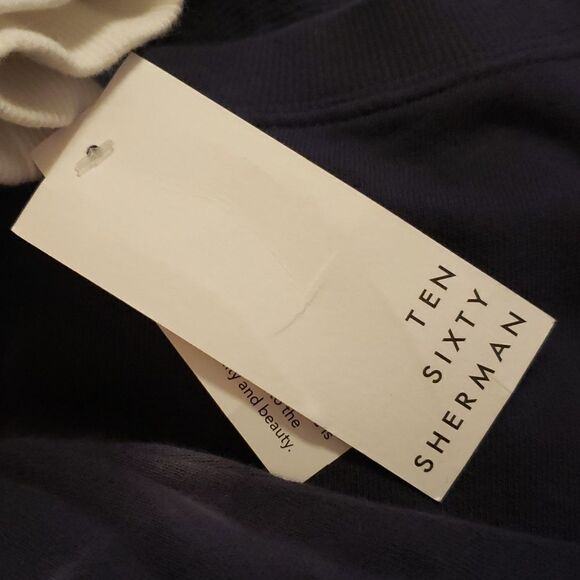 Ten Six Sherman Dip Dye Cropped Sweatshirt Size‎ Medium NWT - Picture 4 of 5